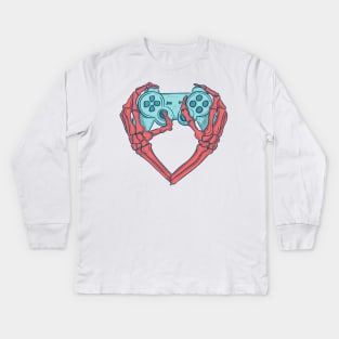 I heart video games Kids Long Sleeve T-Shirt